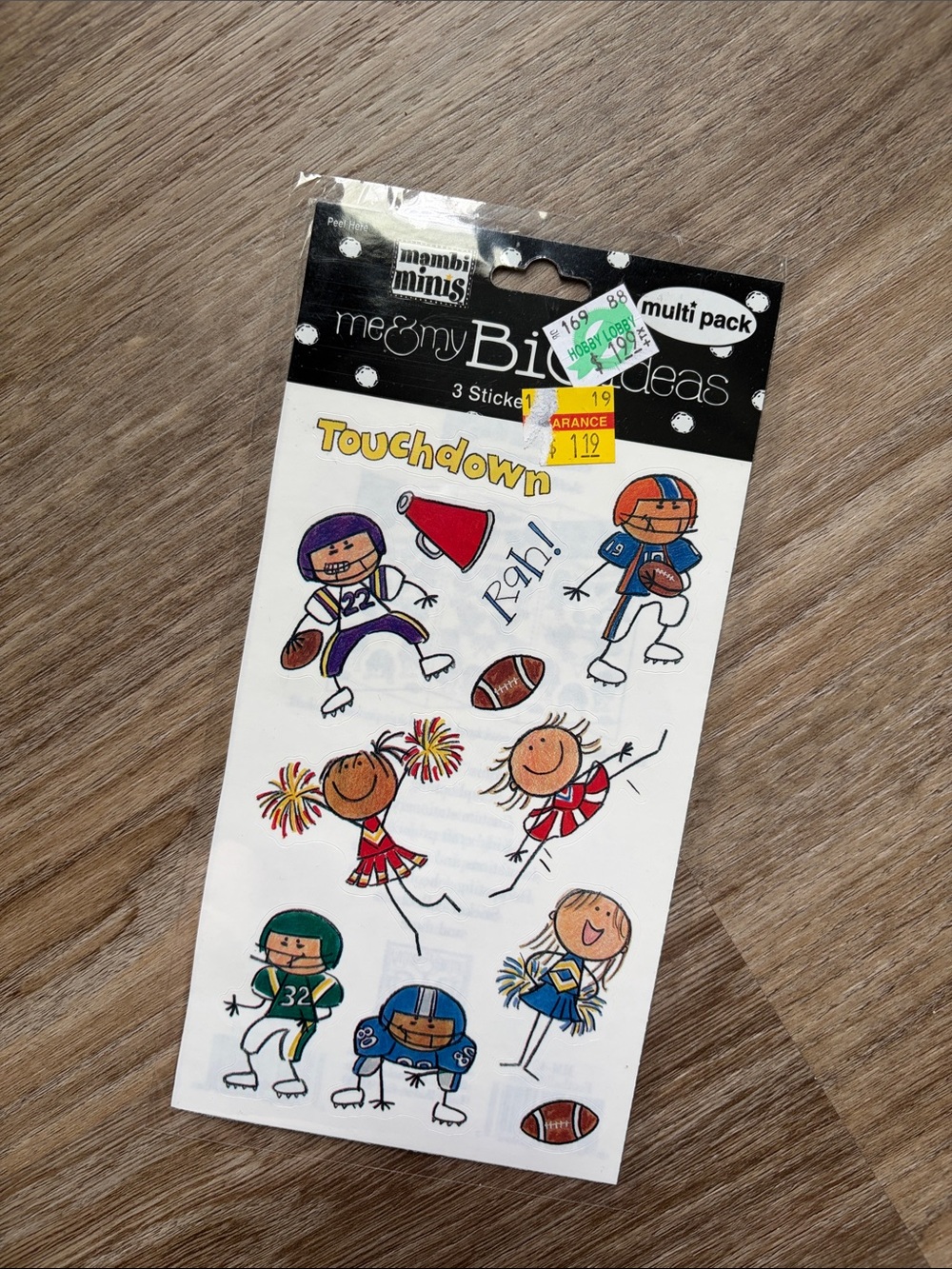 ❤️$3 Me & My Big Ideas Kids Football & Cheer Sticker Pack